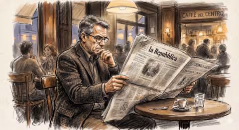 Lettore di giornale